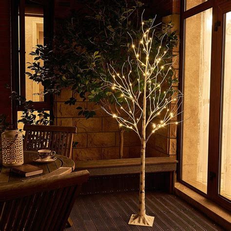 Artificial Birch Tree With Lights