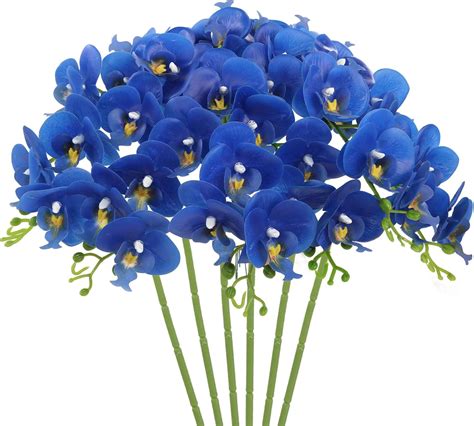Artificial Blue Orchid Stems