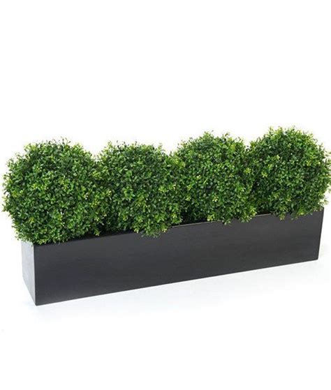 Artificial Boxwood Window Boxes
