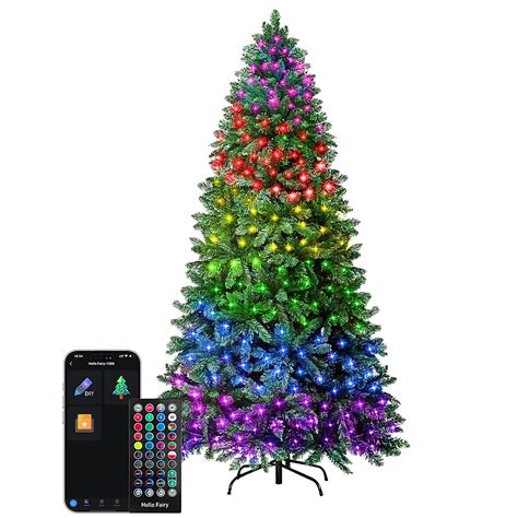 artificial colored christmas trees