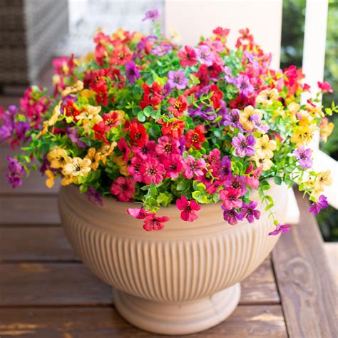 Artificial Flower Pots For Outside