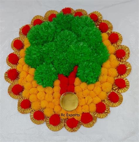 Artificial Flower Rangoli Designs Creativity