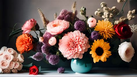 Artificial Flowers Made Of