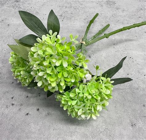 artificial green hydrangea