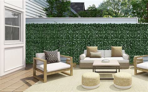 Artificial Greenery Privacy Screen