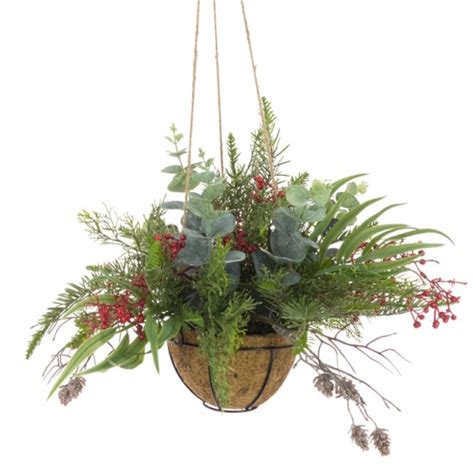 Artificial Hanging Baskets Winter