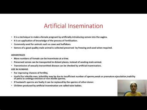 artificial insemination technique class 12