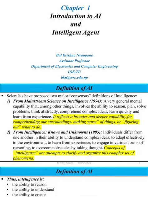 Artificial Intelligence Note pdf download LectureNotes for free