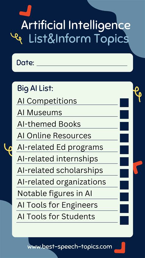 artificial intelligence speech topics