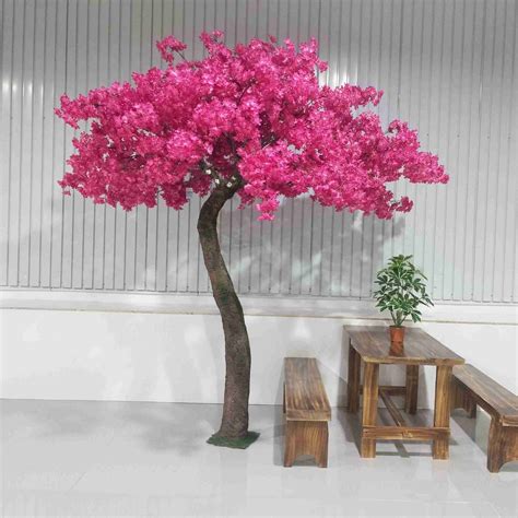 61” Bamboo Artificial Tree with Black Trunks in Slate Planter UV