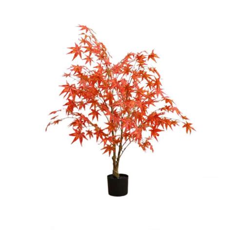 Artificial Plant Red Maple Tree