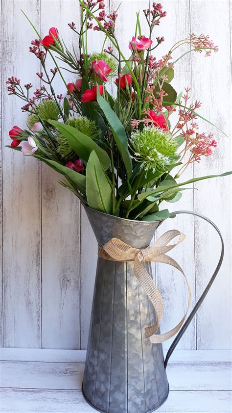 Artificial Rustic Flower Arrangements
