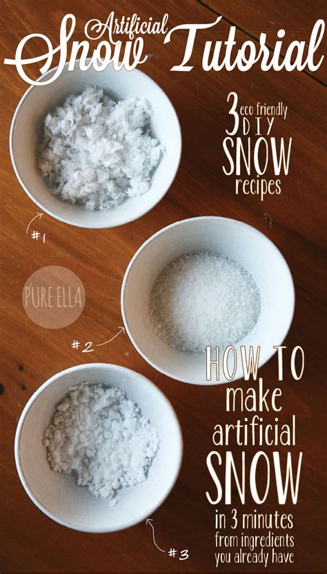Artificial Snow How To Make