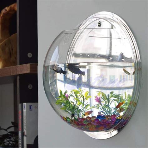 artificial wall mounted fish tank