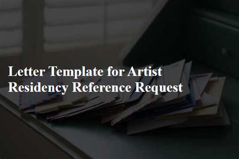 artist reference letter
