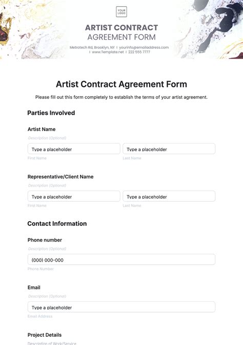 artists contract