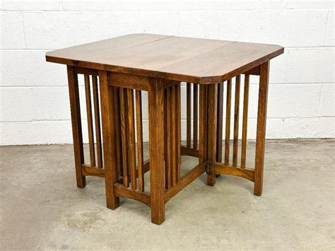 Arts Crafts Drop Leaf Table