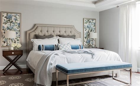 Artwork Grey and Blue Bedroom
