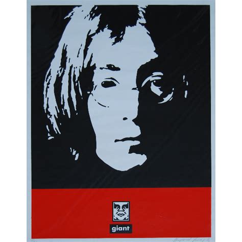 artwork of john lennon by shepard fairey