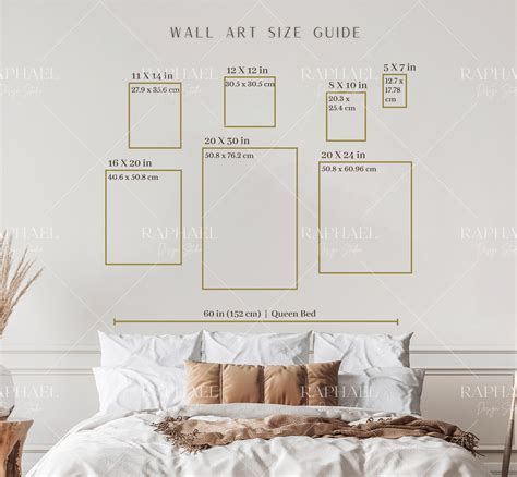 Artwork Size Chart King Bed
