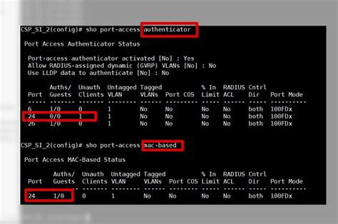 aruba configuration commands
