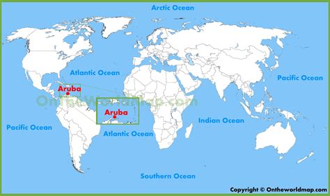 Where Is Aruba Located On A World Map Map Vector