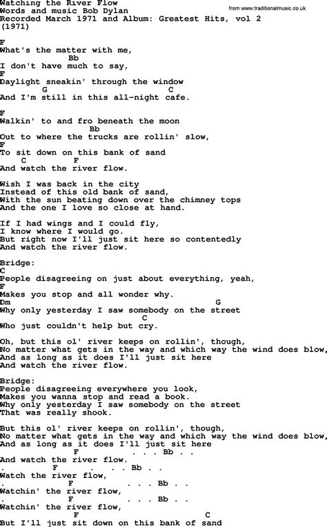 as the river flows lyrics