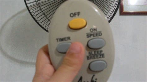 asahi electric fan remote control