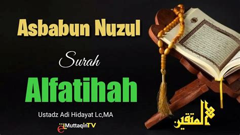 asbabun nuzul surah al fatihah