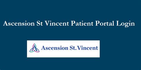 ascension st vincent patient portal login