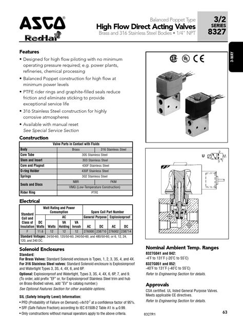 Asco 8327 Catalog