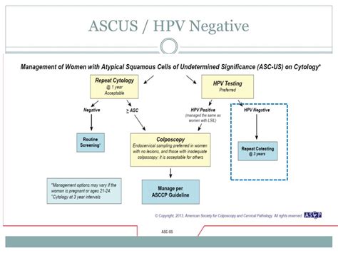 ascus with negative hpv