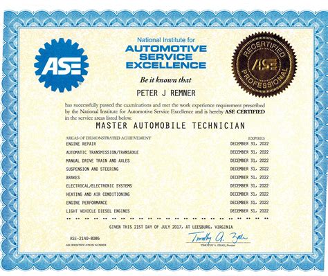 ase/red seal certified technician