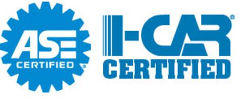 ASE and I-CAR certification logos