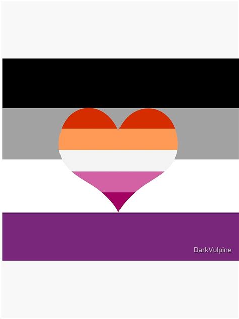 asexual and lesbian flag