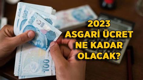 asgari ücret ne kadar 2023 ocak