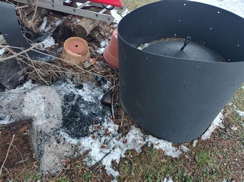 Ash In A Compost Bin
