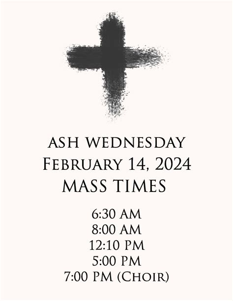 ash wednesday 2023 mass near me