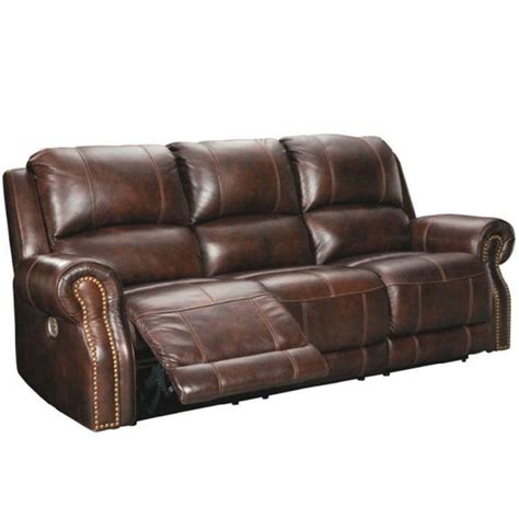ashley furniture leather recliner sofa