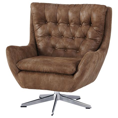 ashley leather swivel chair