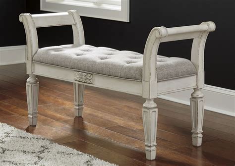 Upgrade Your Home Décor with the elegant Ashley Realyn Bench - Perfect for Your Living Space