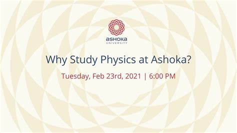Ashoka University Physics
