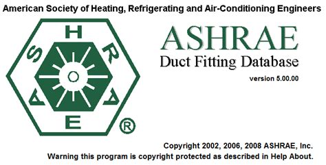 Ashrae Duct Fitting Database