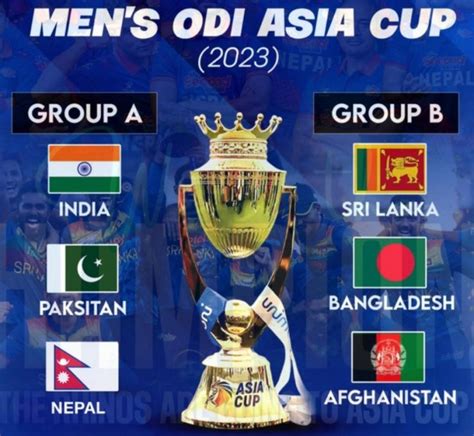 asia cup matches details 2023 calendar
