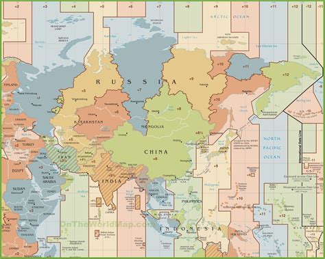 Map Of Asia Time Zones 88 World Maps