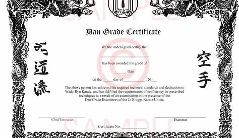 Pin en Martial Art Certificate around the world - BEAUTIFUL