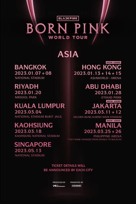 asian tour schedule 2023