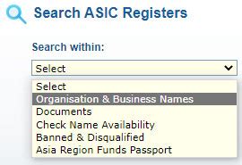 asic business name review