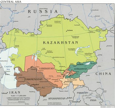 33 Central Asia On Map Maps Database Source