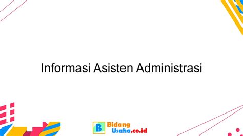 asisten administrasi